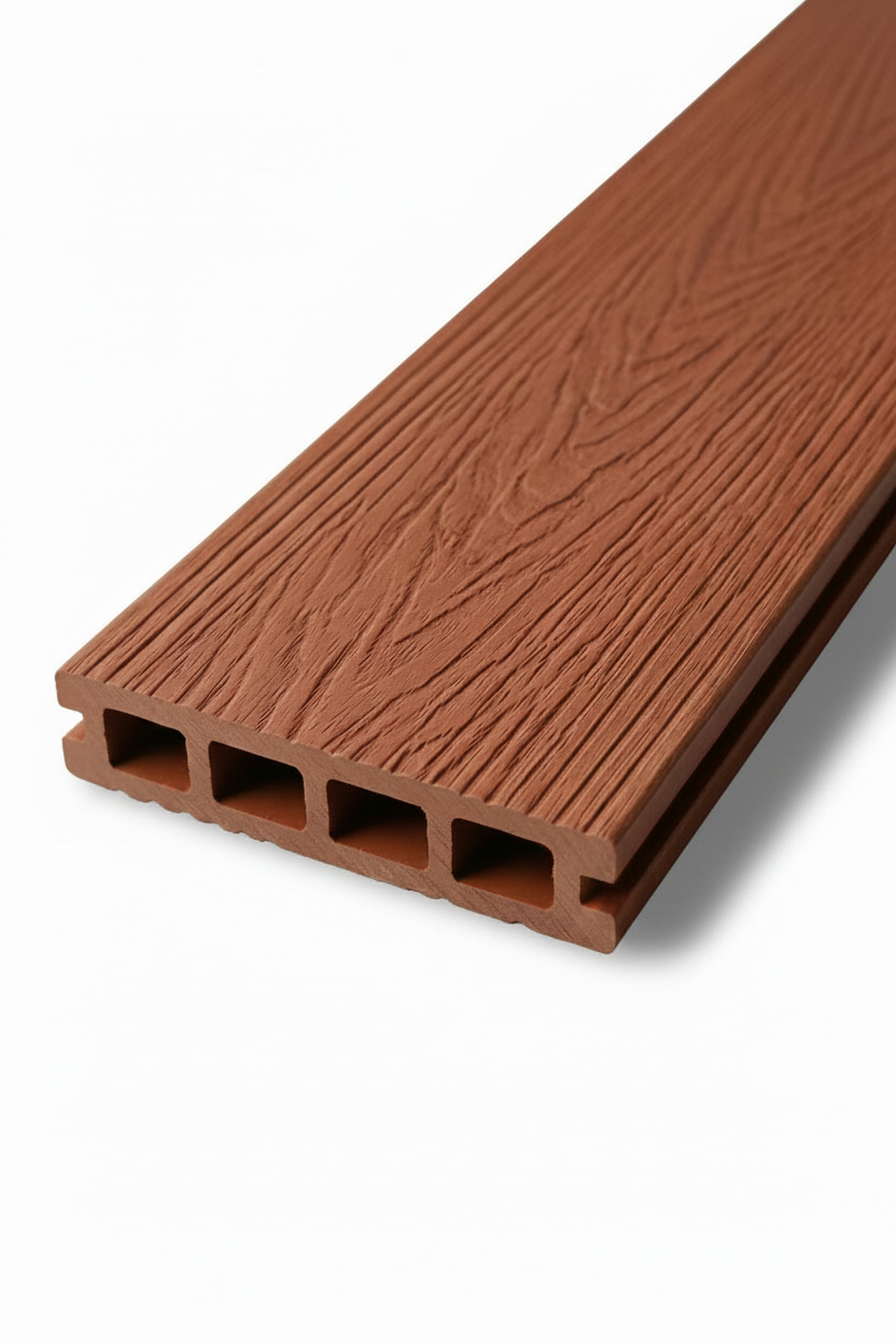 Декинг подова настилка WPC 3D Wood Terracotta 360cm x 15cm x 25mm