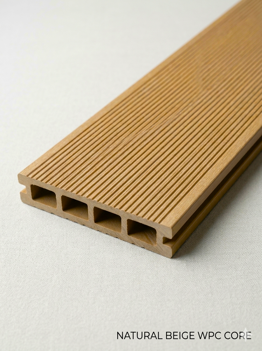 Декинг подова настилка WPC Natural Beige 390cm x 15cm x 25mm