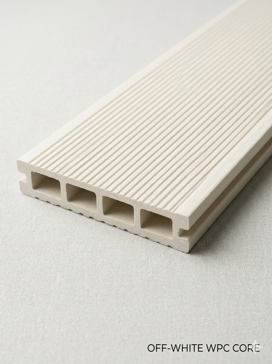 Декинг подова настилка WPC White 390cm x 15cm x 25mm