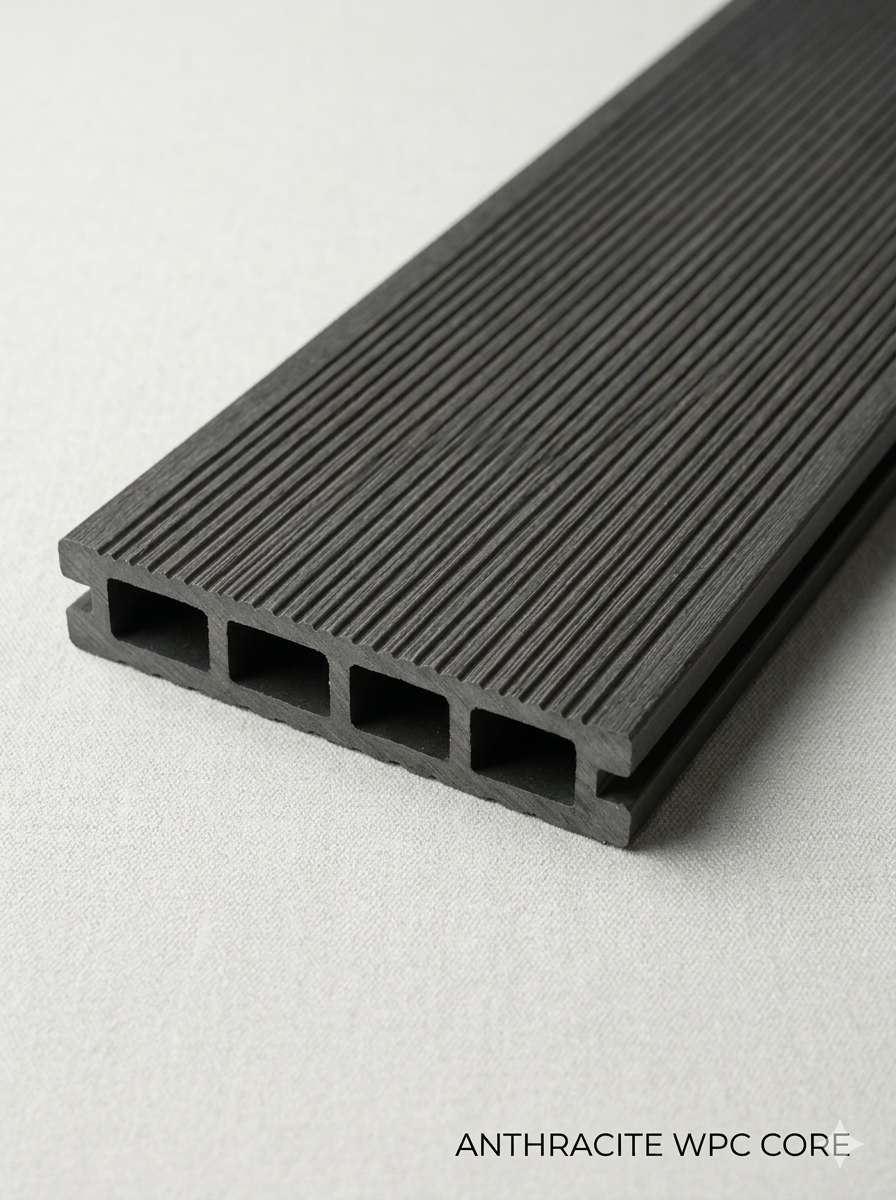 Декинг подова настилка WPC Anthracite 390cm x 15cm x 25mm