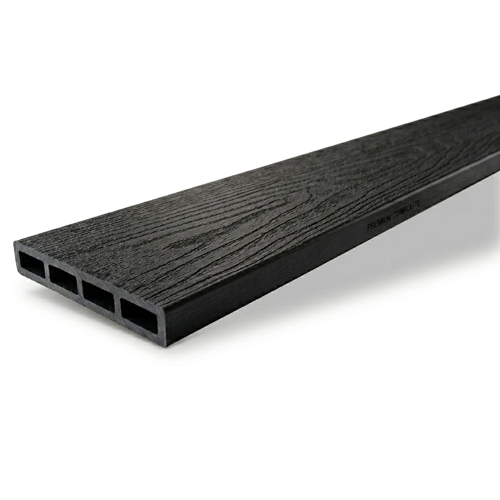 Ограден Декинг WPC 3D Wood Anthracite 390cm x 13cm x 20mm
