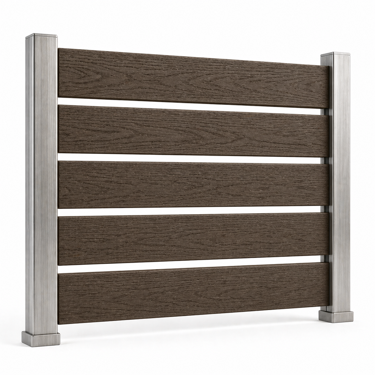 Ограден Декинг WPC 3D Wood Dark Brown 390cm x 13cm x 20mm