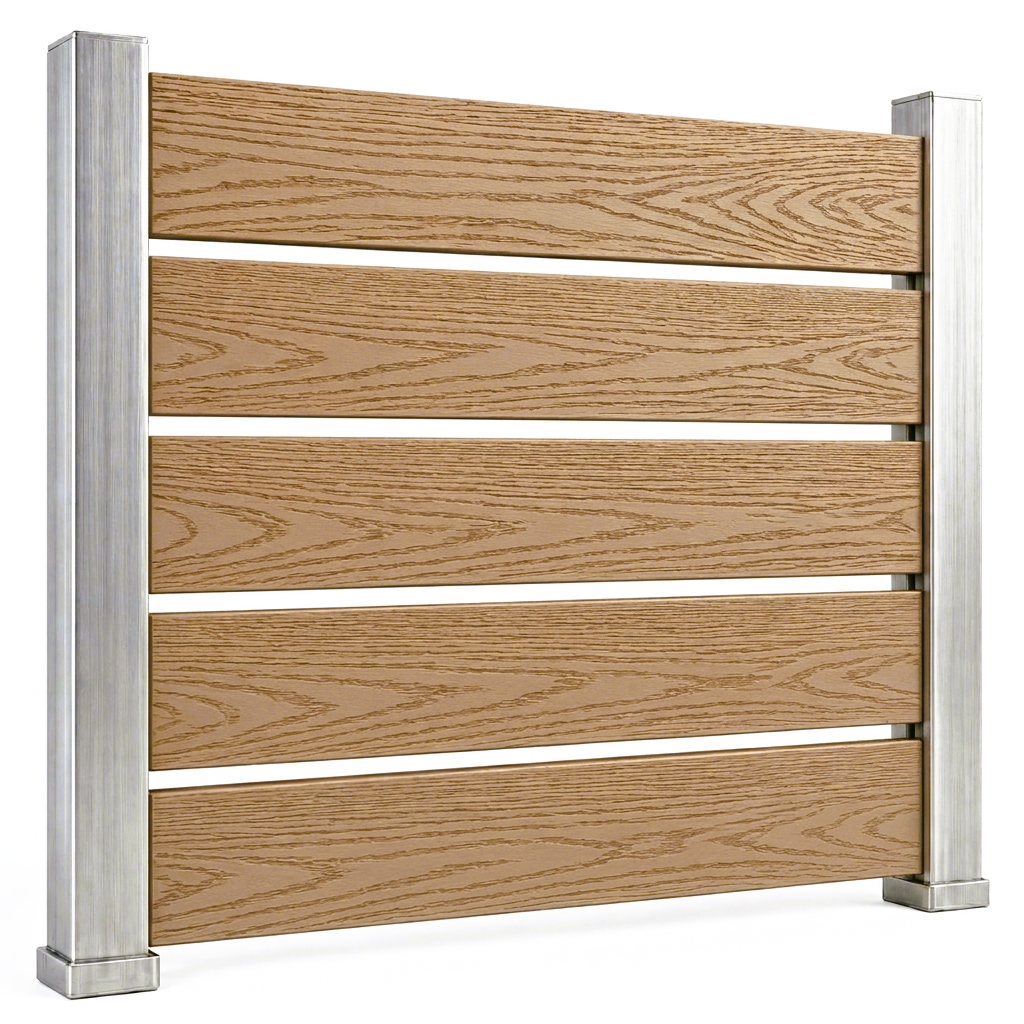 Ограден Декинг WPC 3D Wood Natural Beige 390cm x 13cm x 20mm
